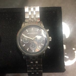 Authentic Michael Kors silver band watch